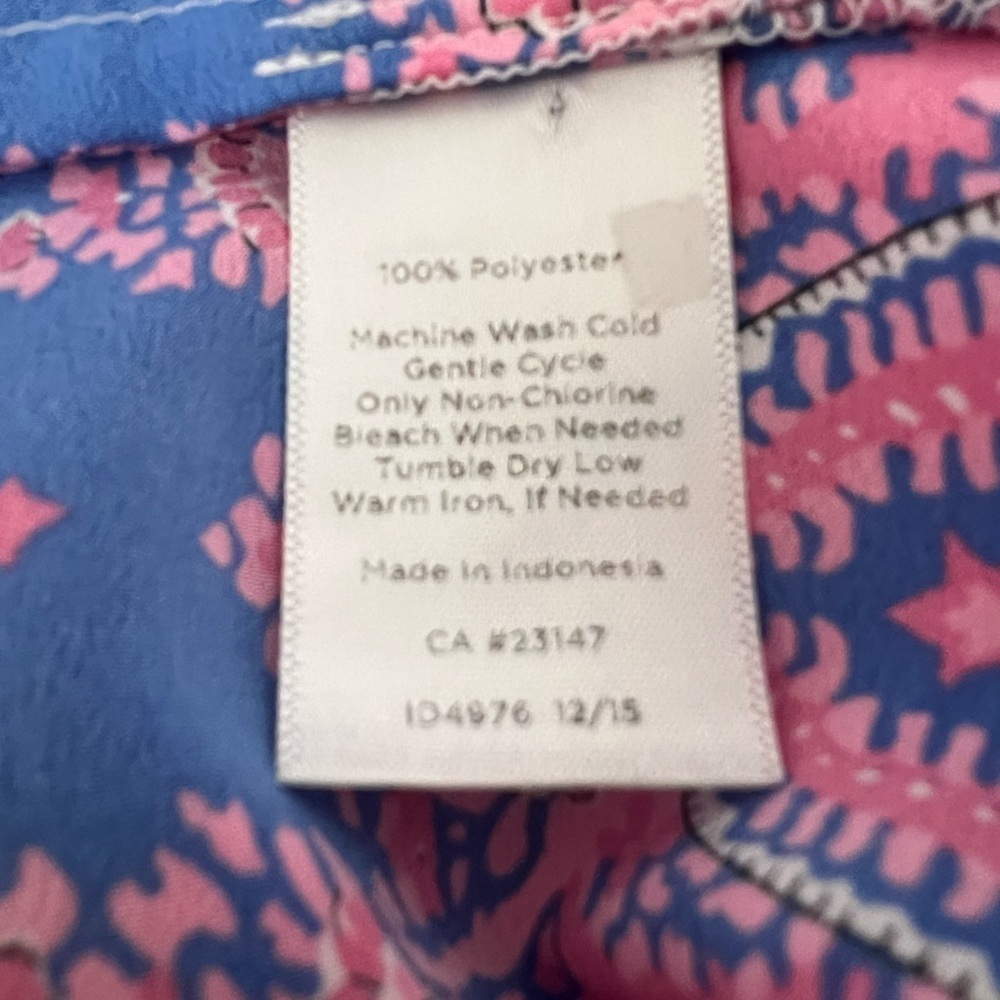 Talbots 2X Vibrant Pink Purple Short Sleeve Blouse Lightweight Office - Picture 9 of 10